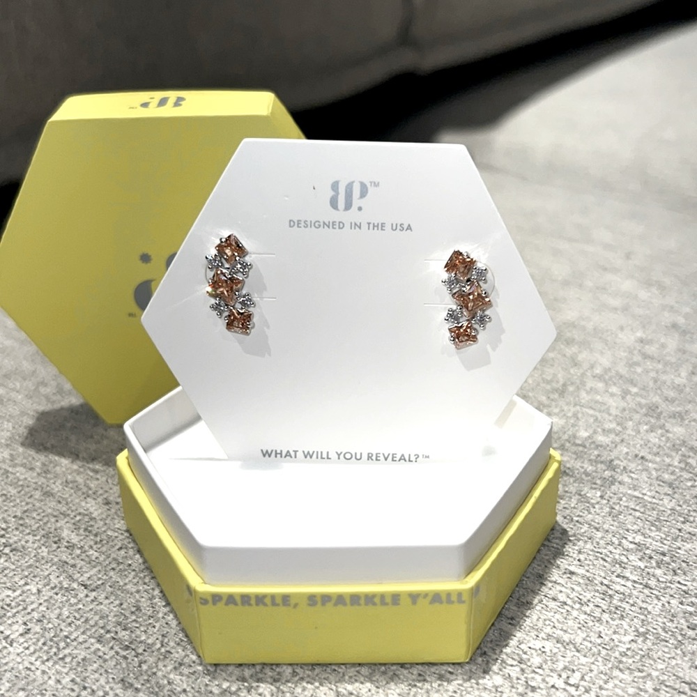 NWT BP Smokey Topaz Earrings